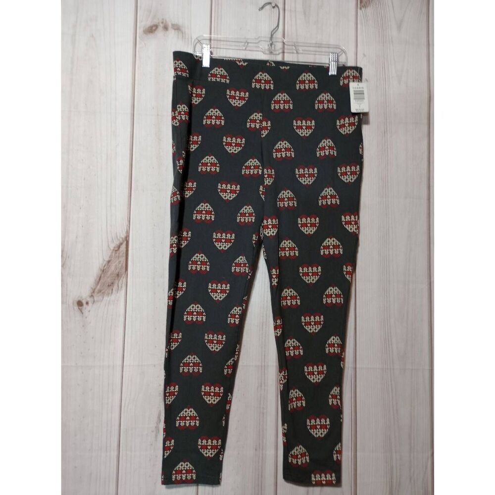 Torrid Leggings Ladies 2 Gray Heart
